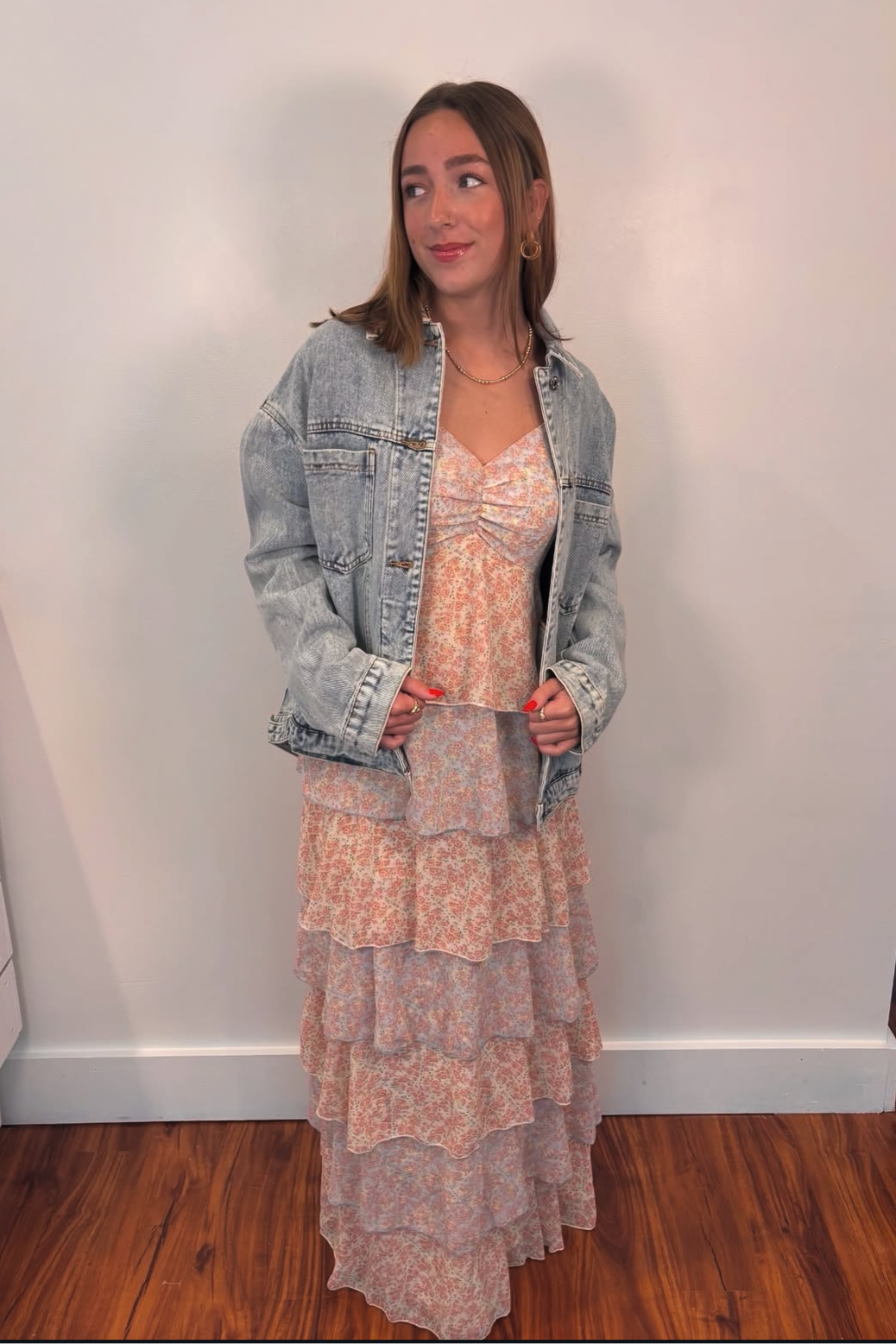 Denim Oversized Jacket Light Wash