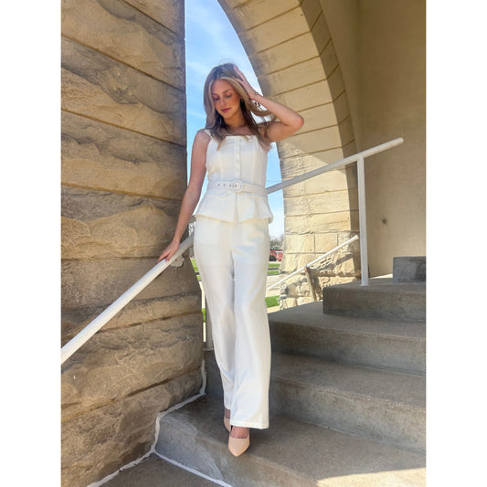 Aubrey Peplum Jumpsuit