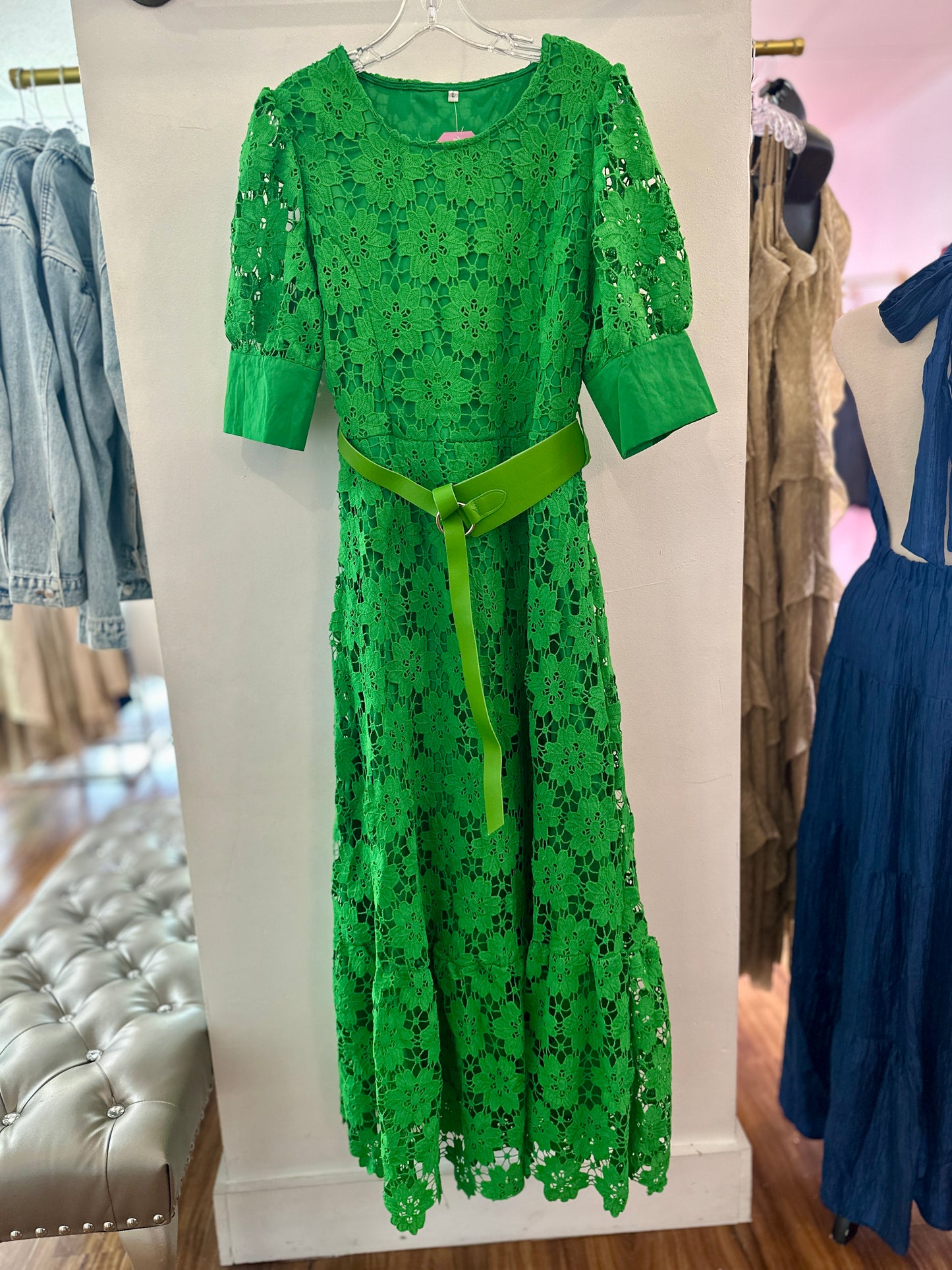 Green Diane Daisy Dress
