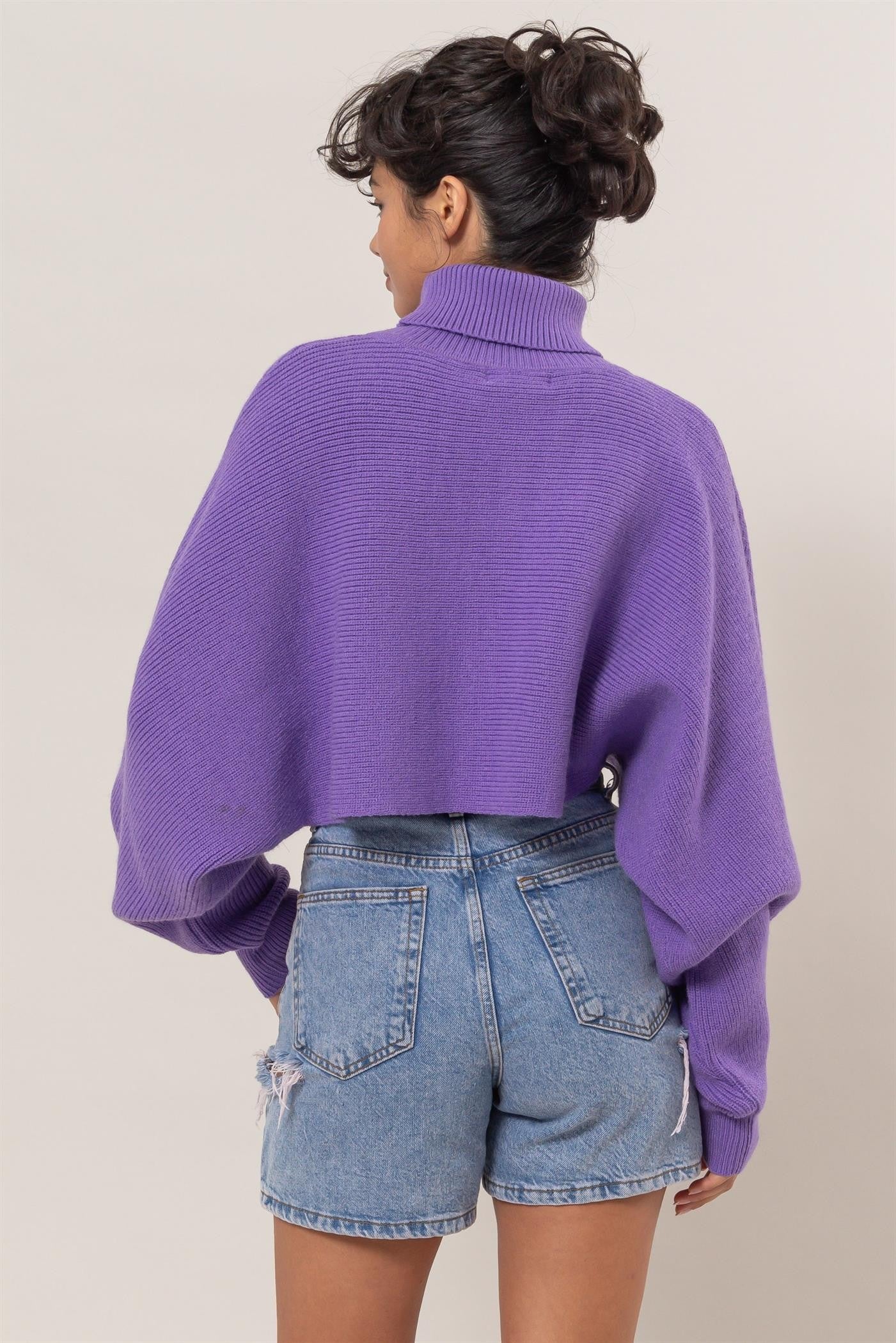 Turtleneck Cropped Sweater