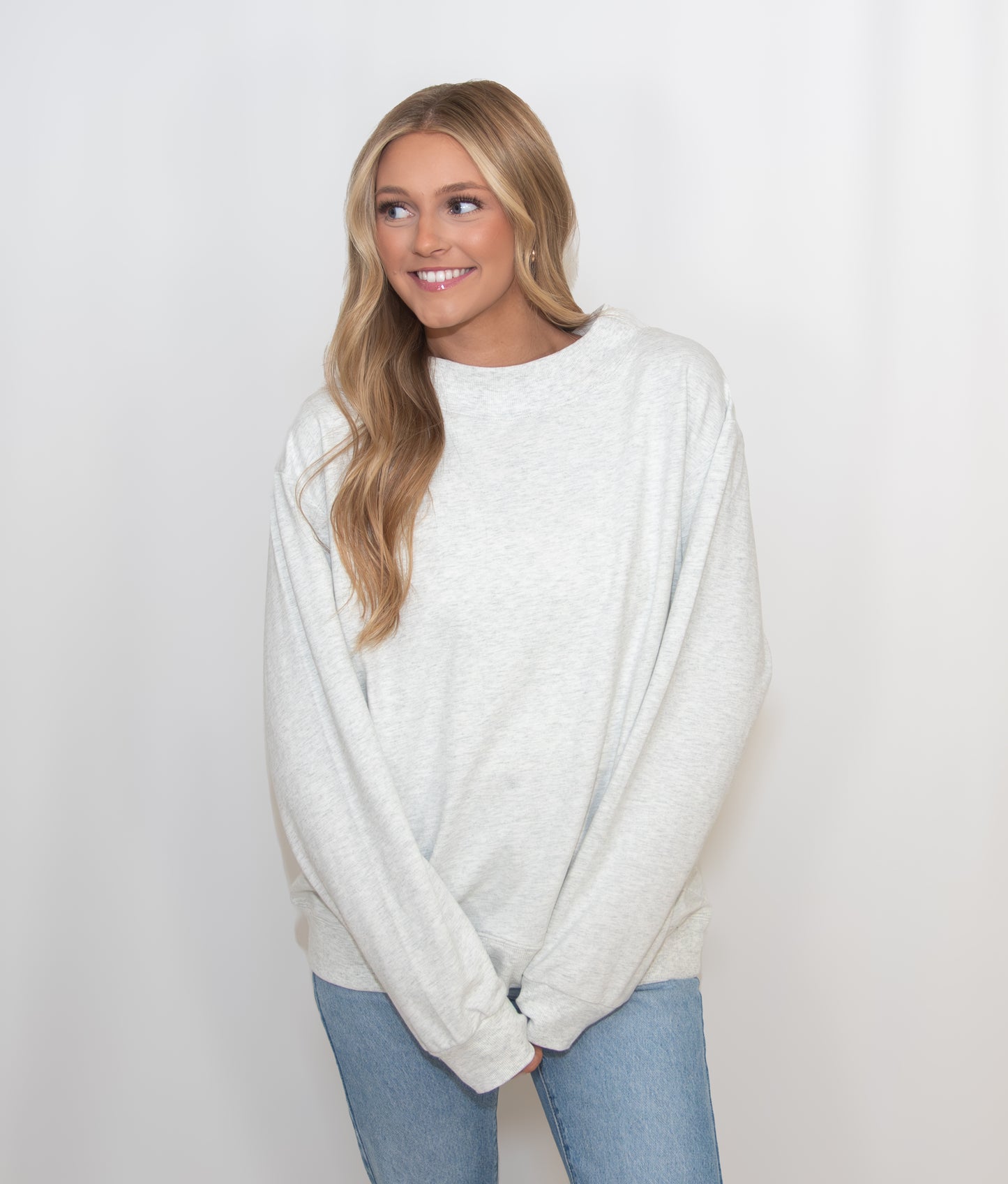 Mock Neck Sweatshirt