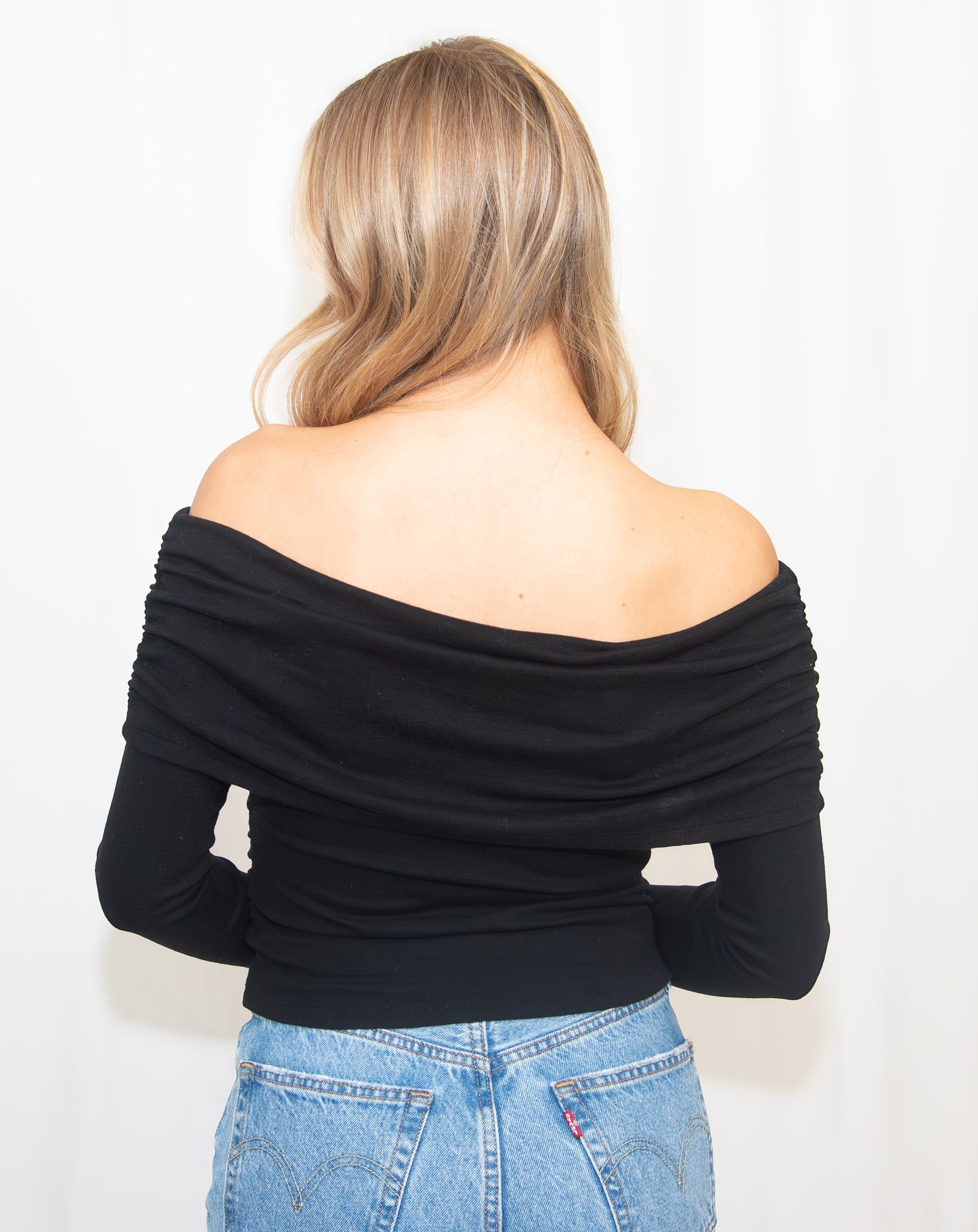 Off the Shoulder Knit Top