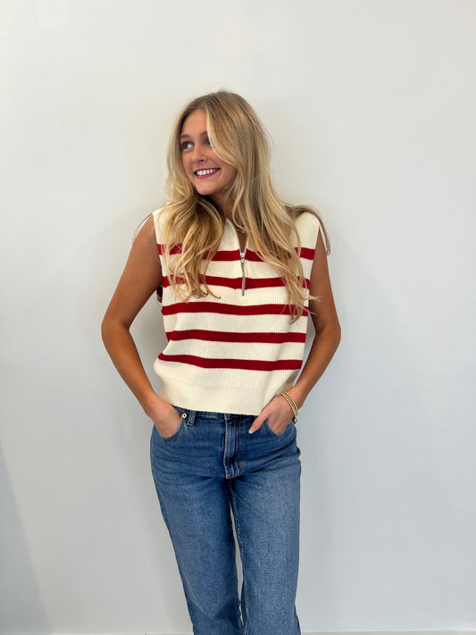 Quarter Zip Sweater Vest