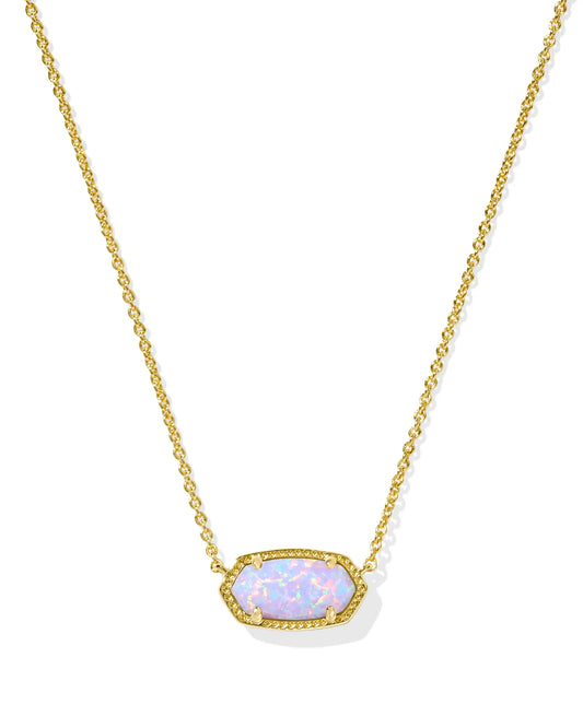 Elisa Gold Short Pendant Necklace