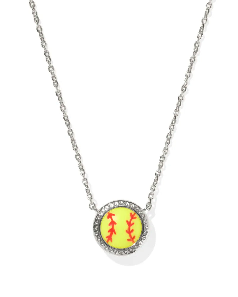 Softball Short Pendant Necklace