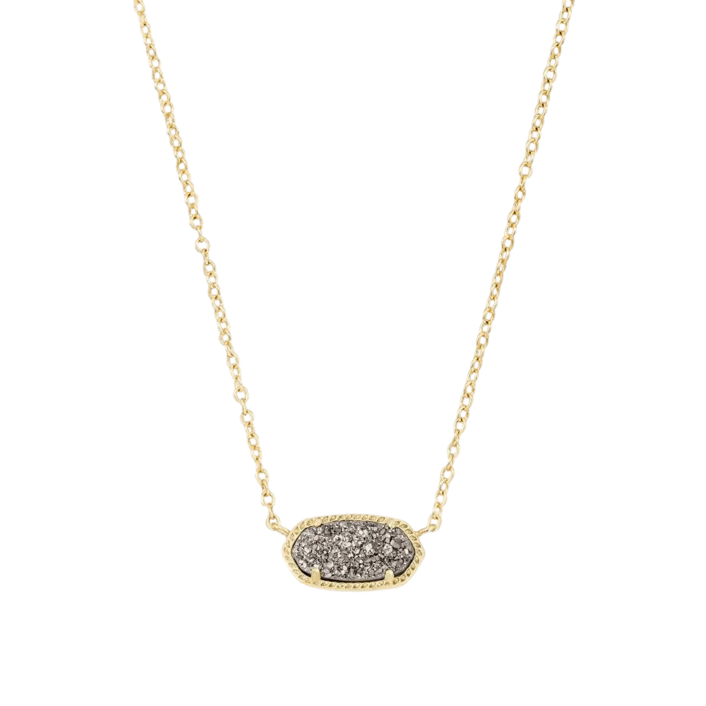 Elisa Gold Short Pendant Necklace