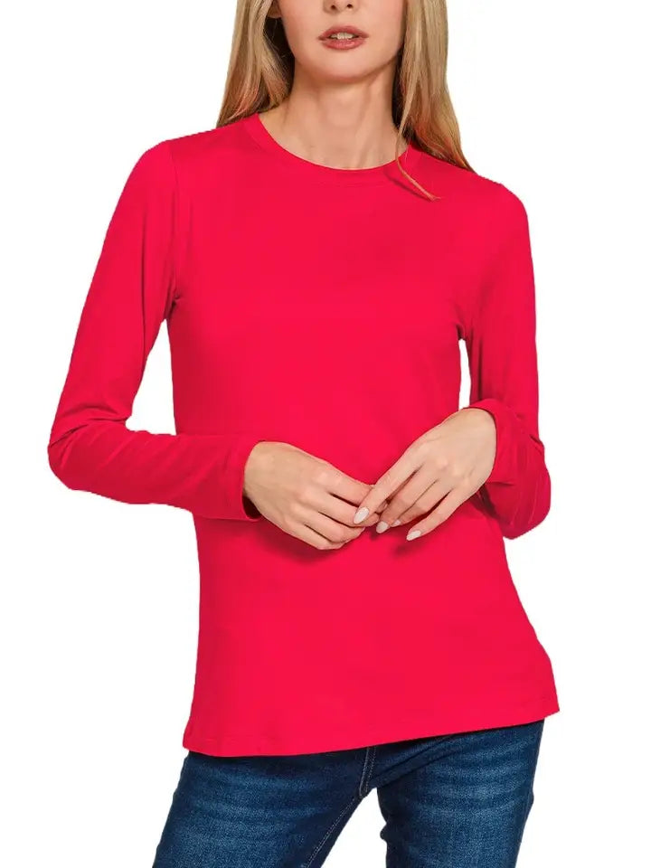 Long Sleeve Round Neck Tee