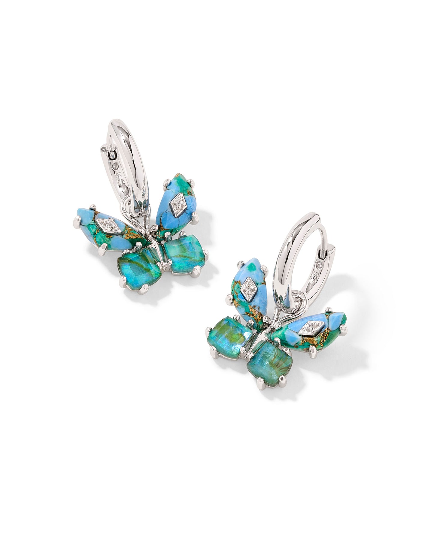 Bianca Butterfly Huggie Earrings