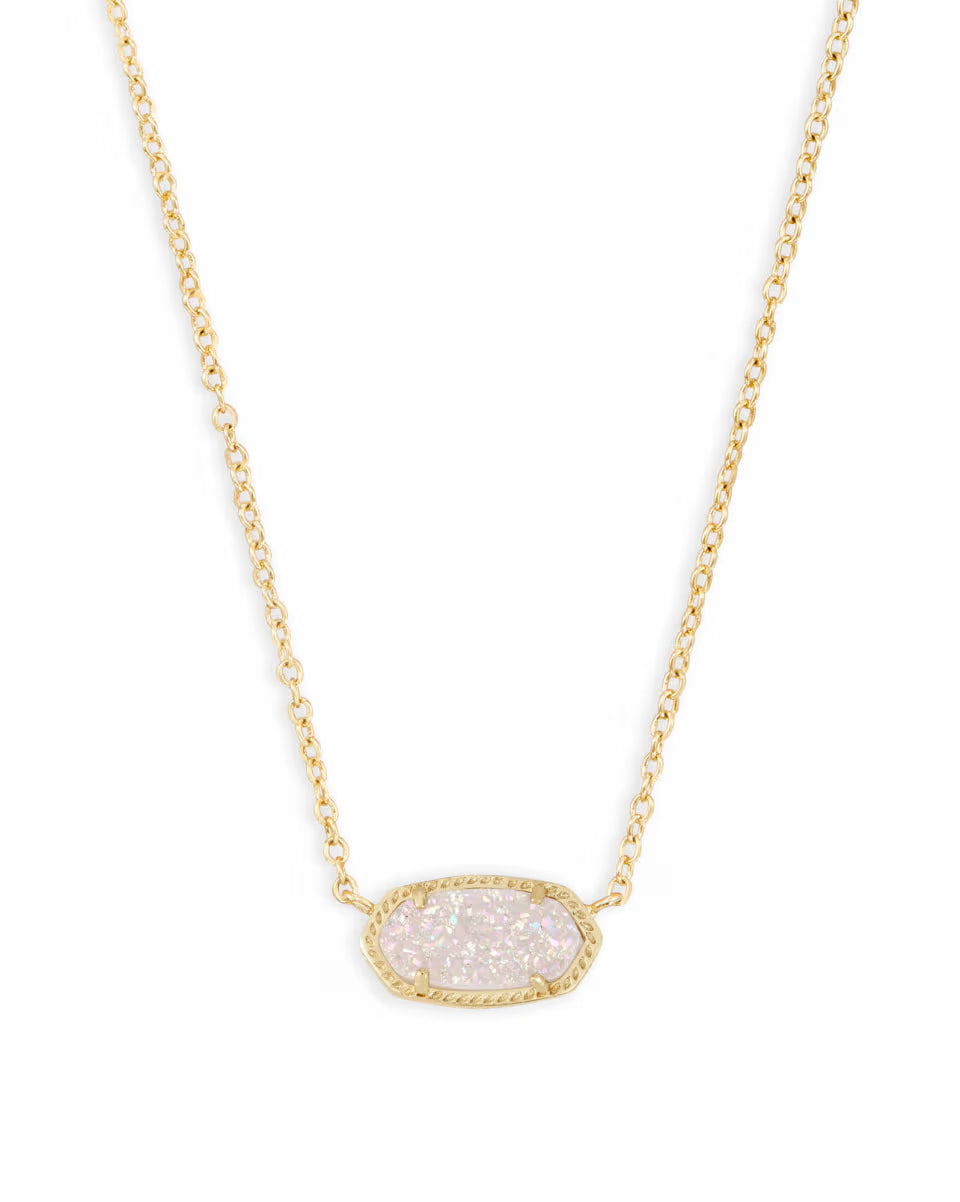 Elisa Gold Short Pendant Necklace