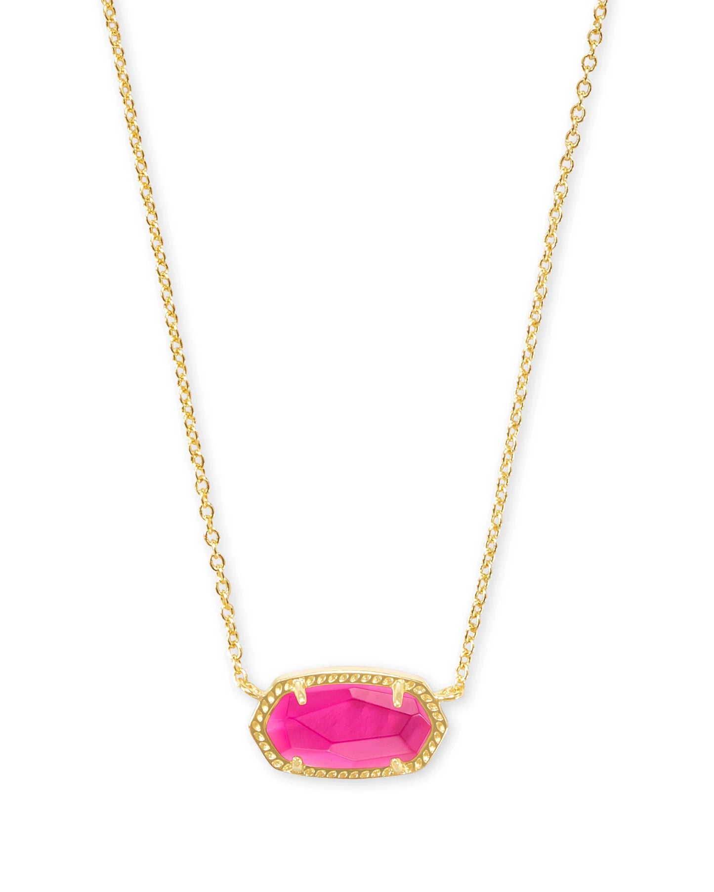 Elisa Gold Short Pendant Necklace