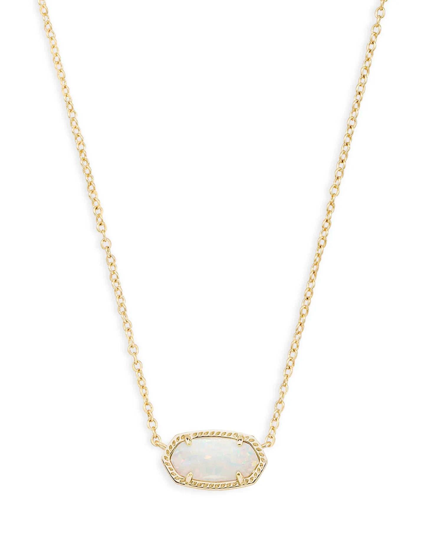 Elisa Gold Short Pendant Necklace