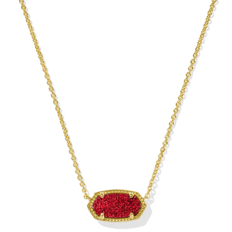 Elisa Gold Short Pendant Necklace