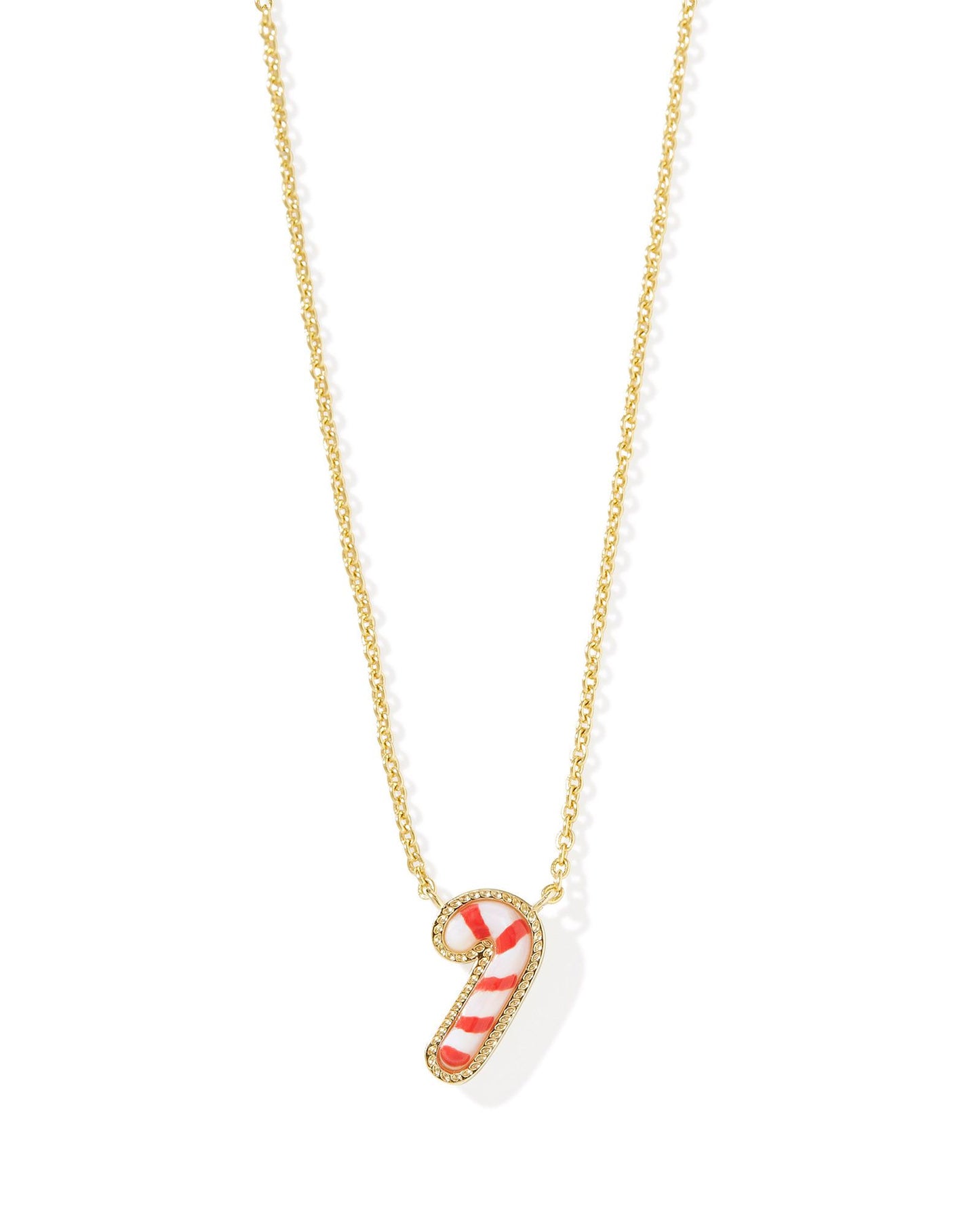 Candy Cane Short Pendant Necklace