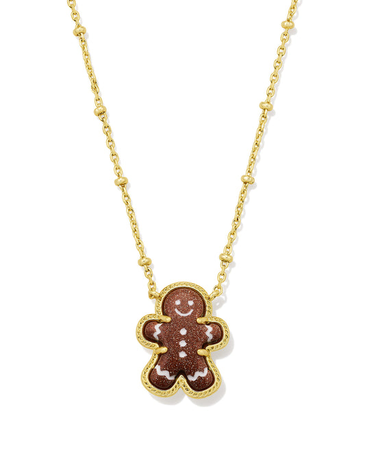 Gingerbread Pendant Necklace