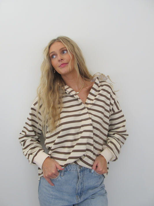 Striped Collared Shirt