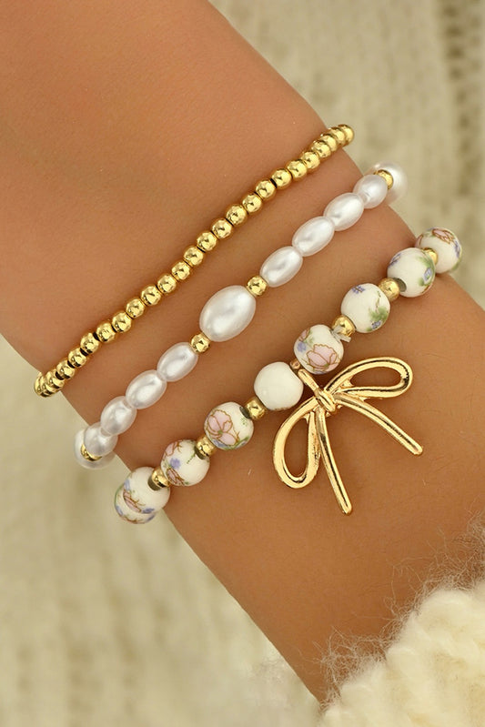 Triple Layer Charm Bracelet