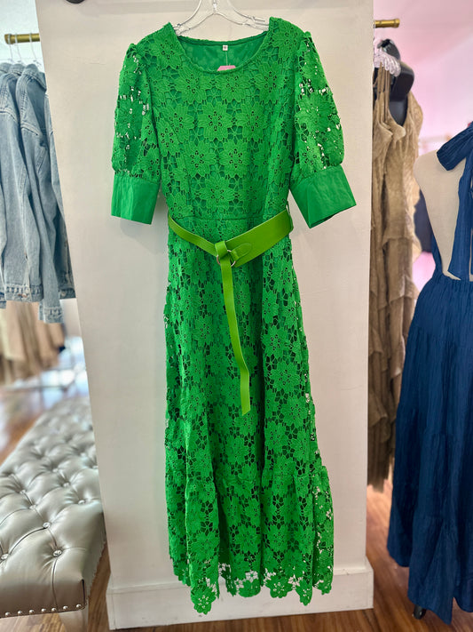 Green Diane Daisy Dress