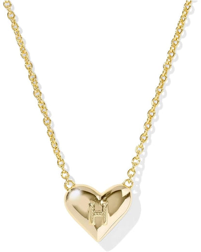 Heart Letter Short Pendant Necklace