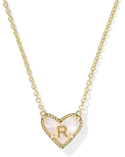 Heart Letter Short Pendant Necklace