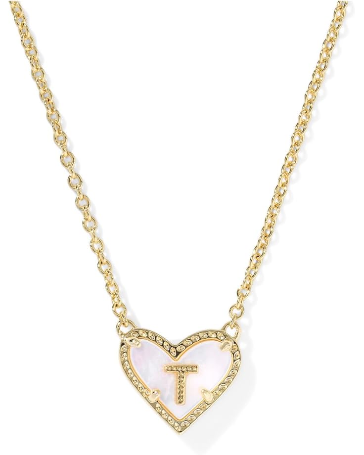 Heart Letter Short Pendant Necklace
