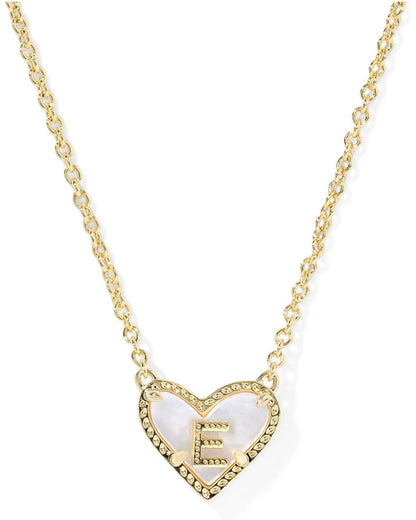 Heart Letter Short Pendant Necklace