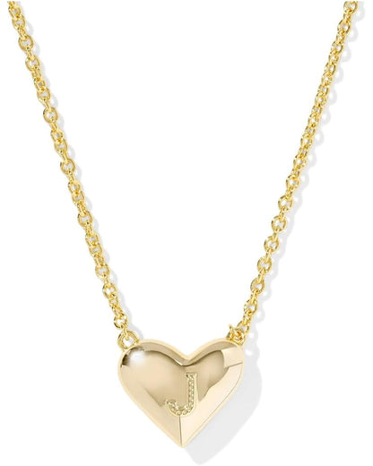Heart Letter Short Pendant Necklace