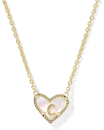 Heart Letter Short Pendant Necklace