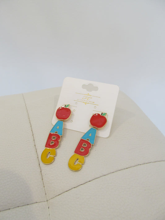 Teacher ABC Earrings