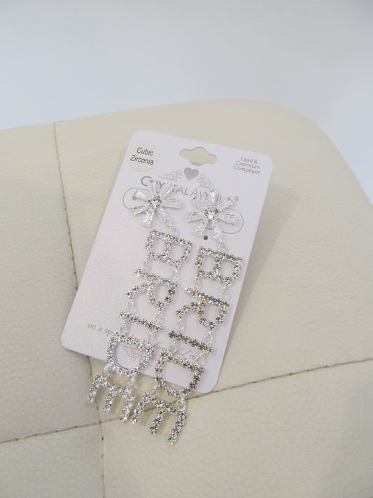 Cubic Zirconia Bride Earrings