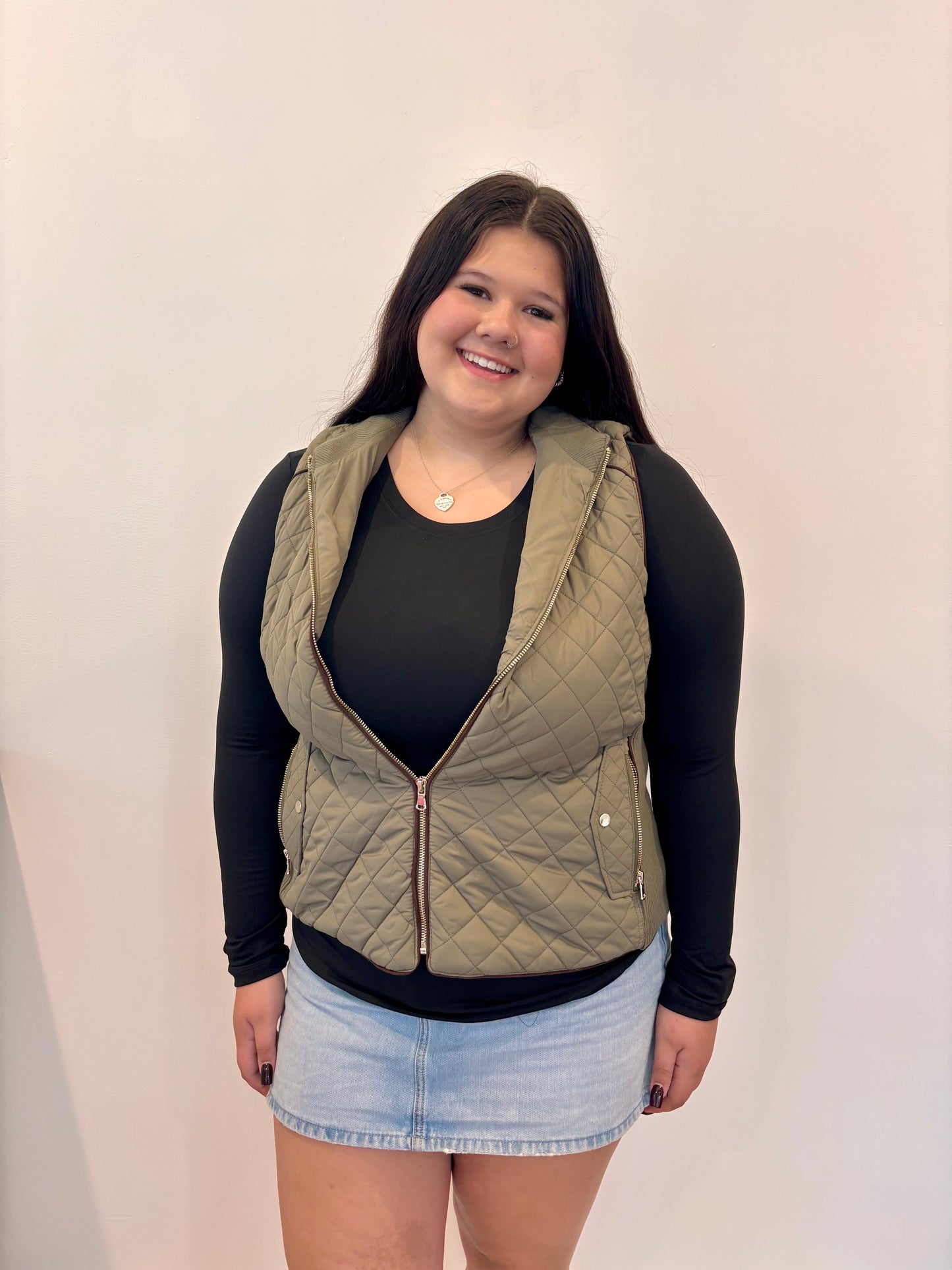 Side Rib Quilted Vest