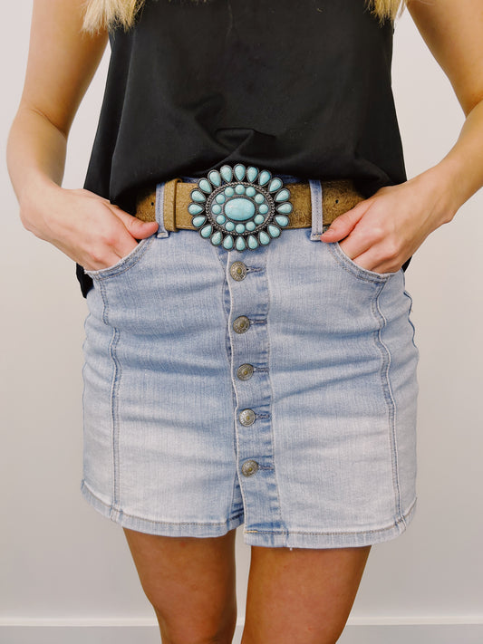 Sassy in Turquoise Belt