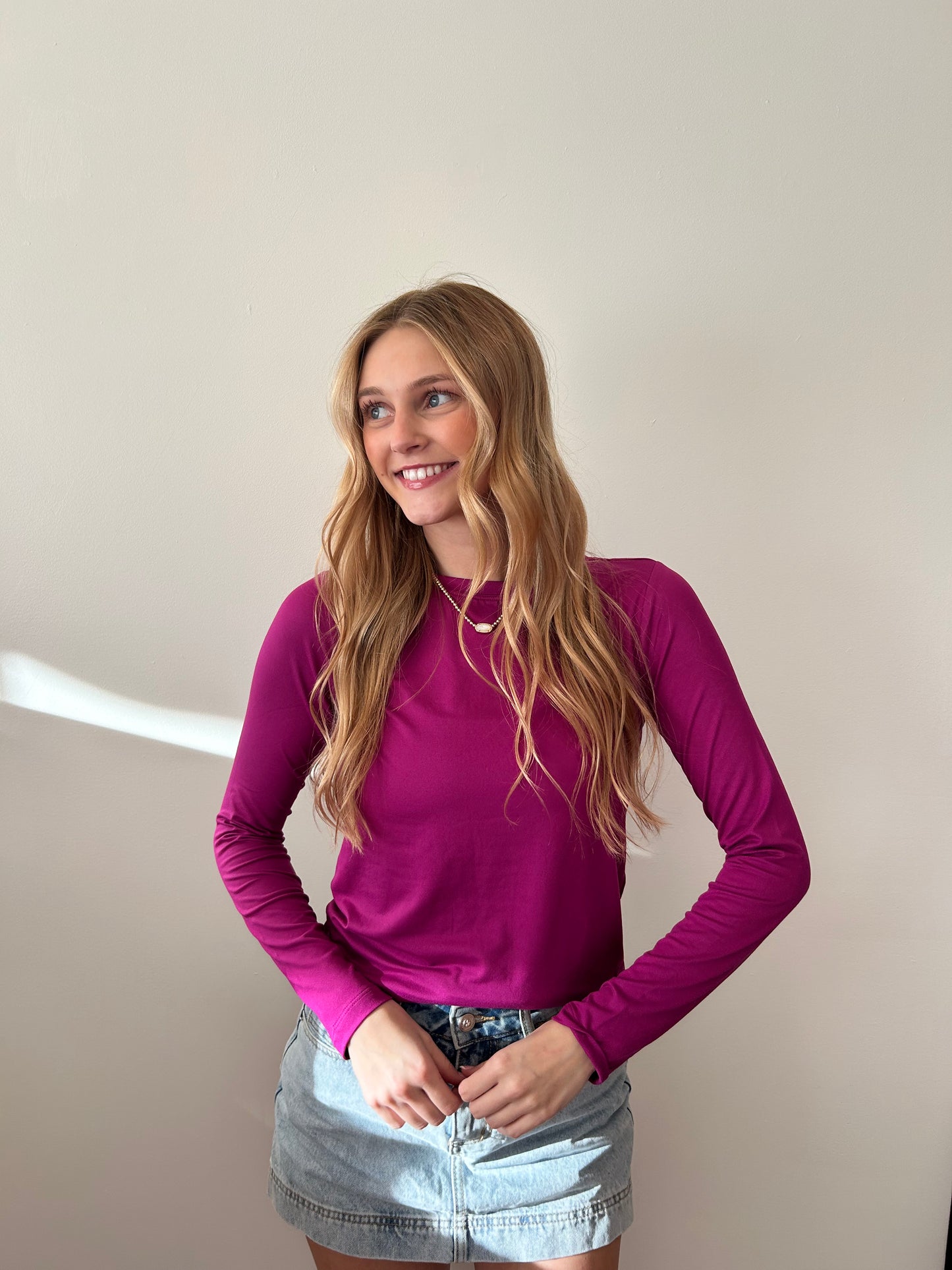 Long Sleeve Round Neck Tee