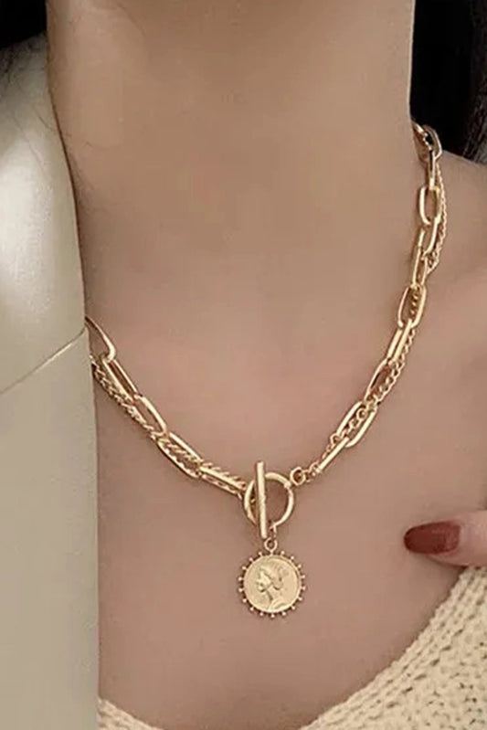 Vintage Coin Pendant Necklace