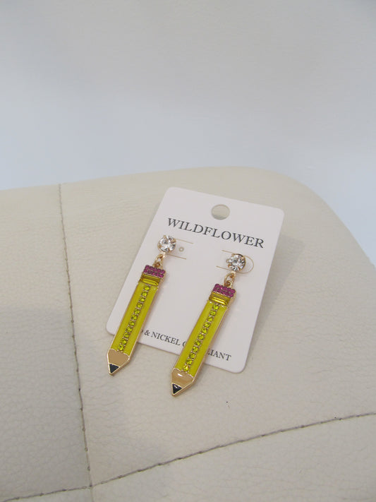 Teacher Pencil Earrings