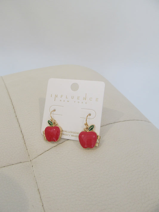 Teacher Appreciation Apple Earrings