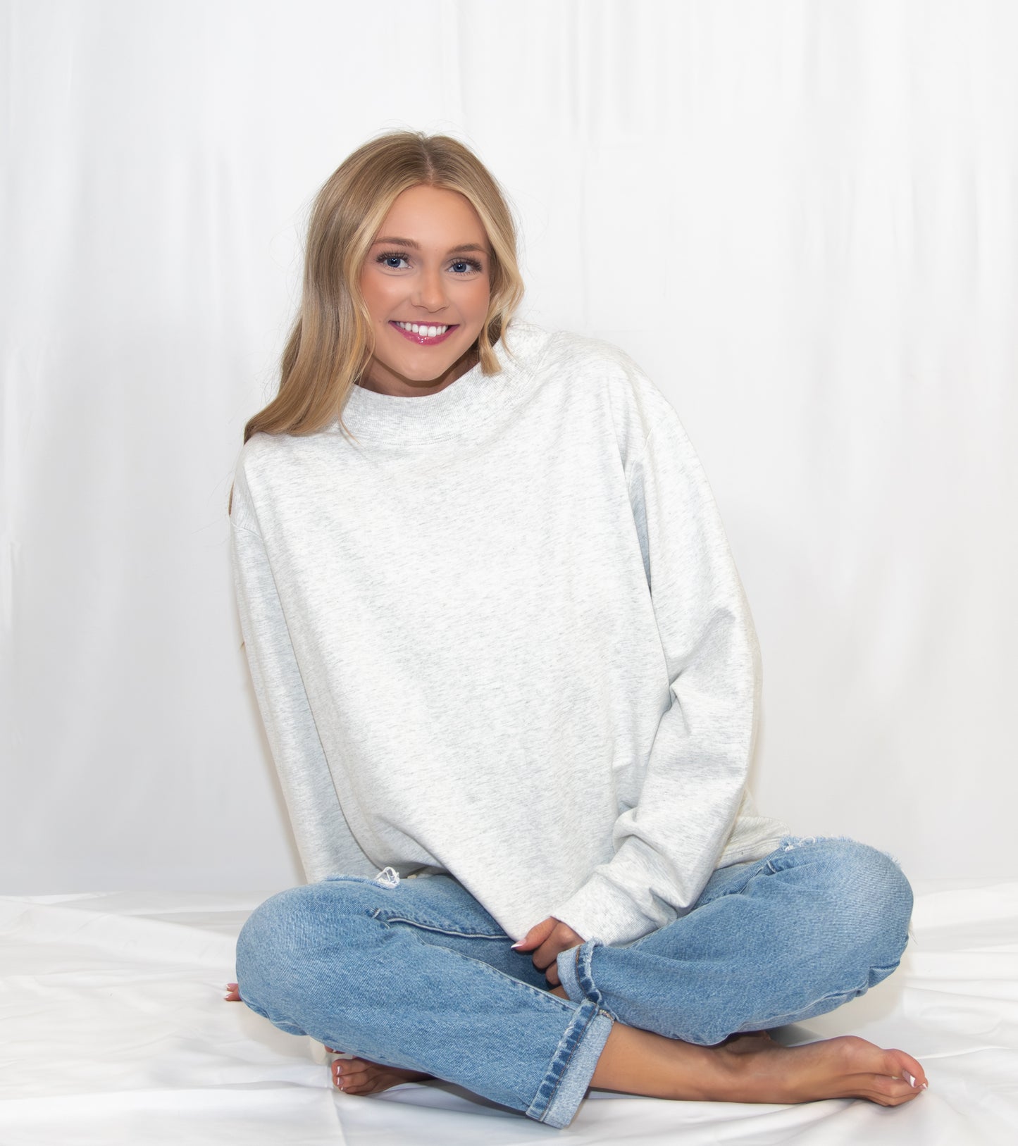 Mock Neck Sweatshirt