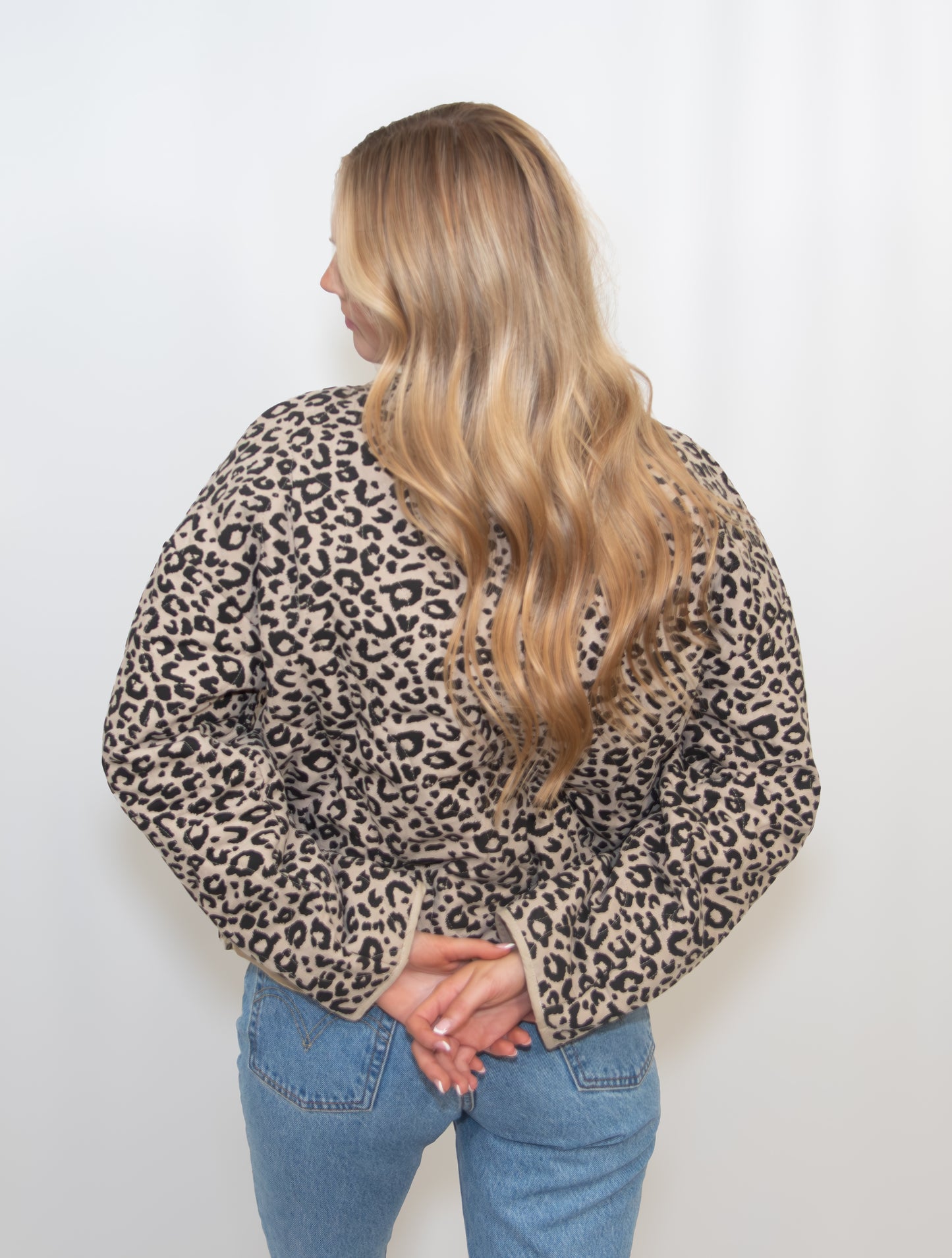Leopard Quilted Puffer Jacket