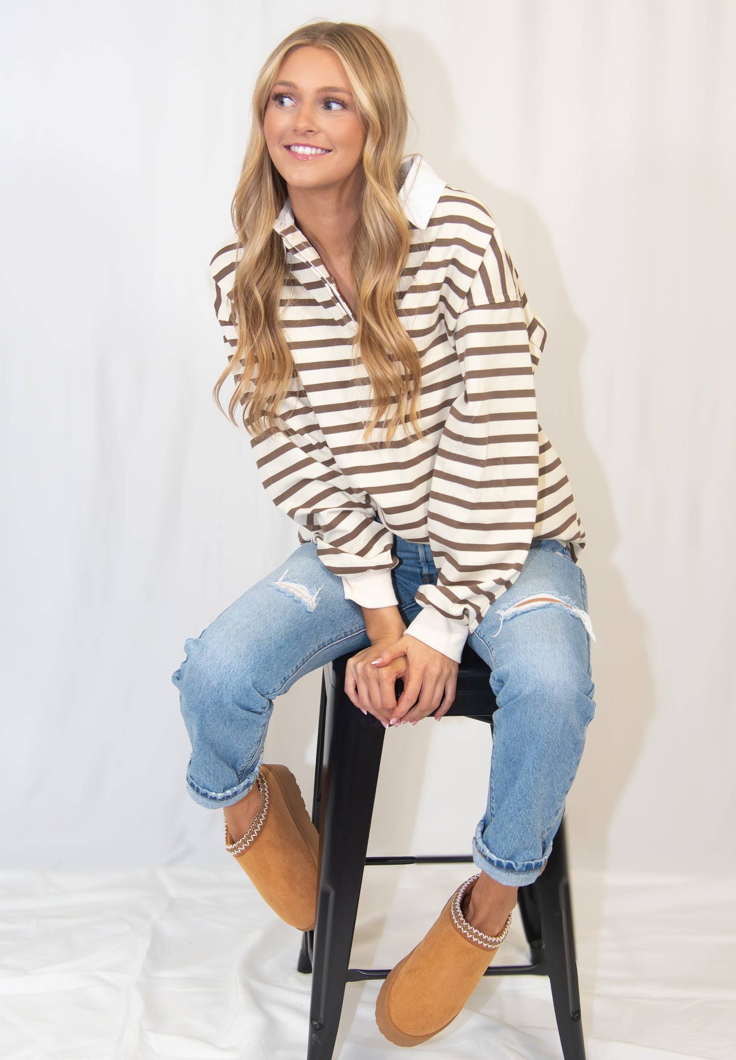 Striped Collared Shirt