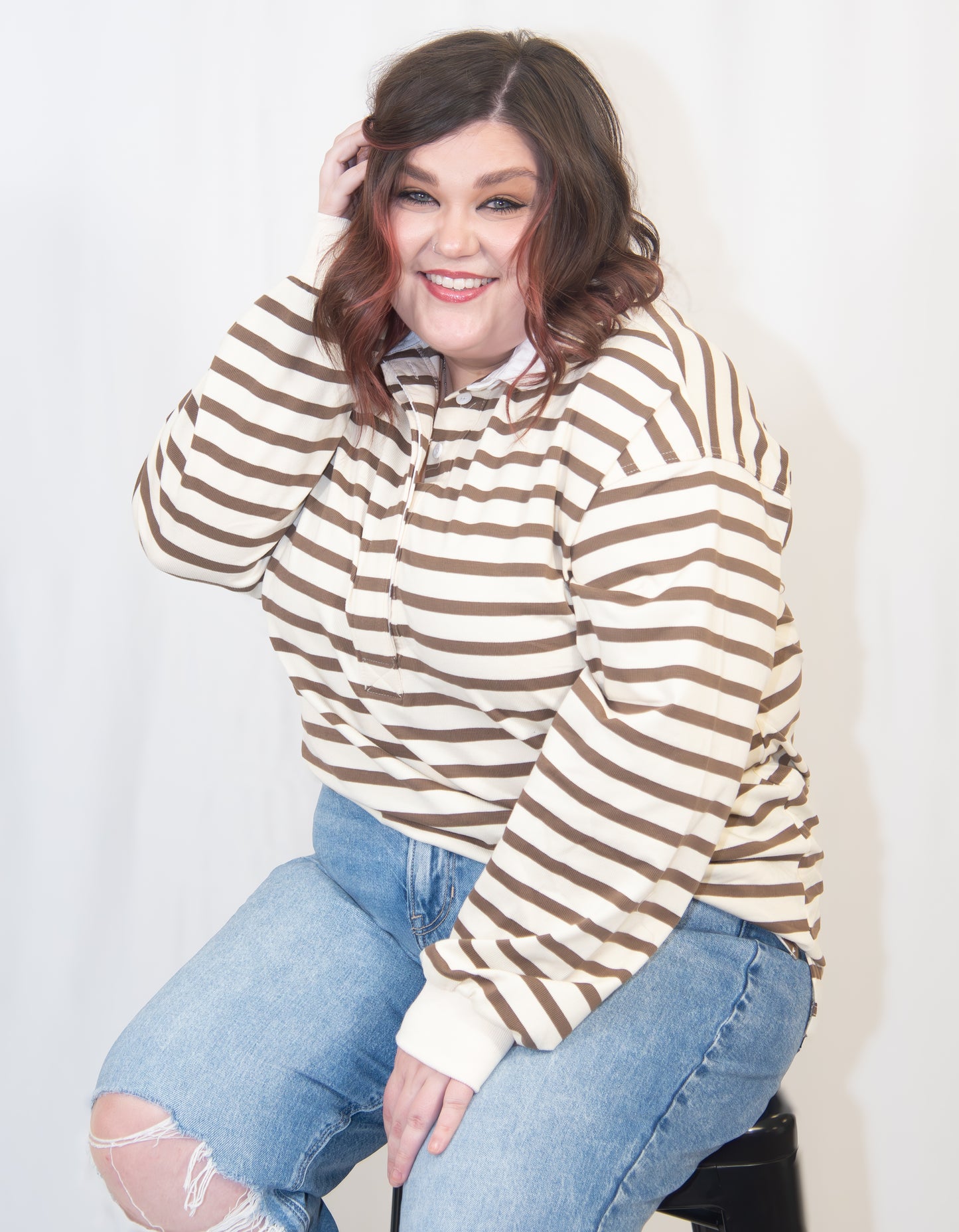 Striped Collared Shirt