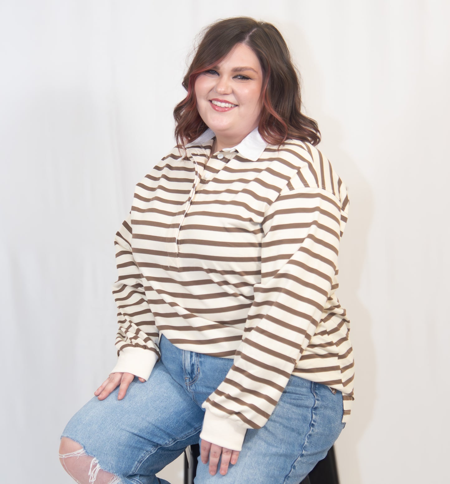 Striped Collared Shirt