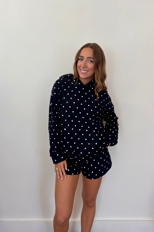 Polka-Dot Sweat Set
