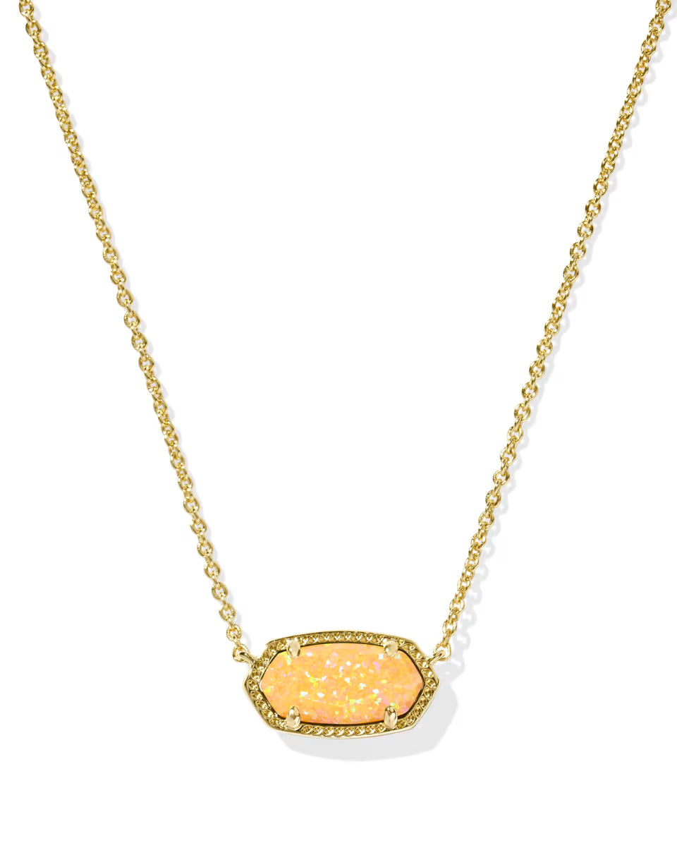 Elisa Gold Short Pendant Necklace