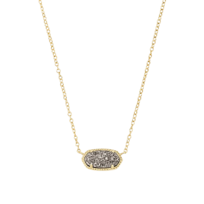 Elisa Gold Short Pendant Necklace