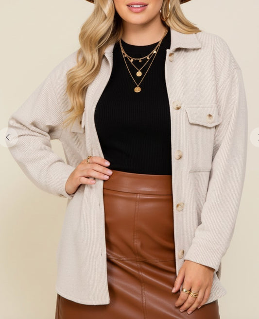 Button-Down Shacket