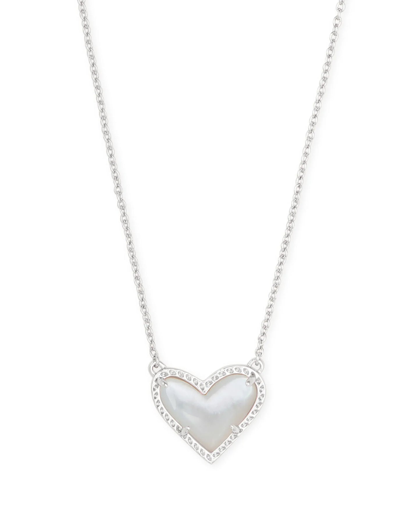 Ari Heart Silver Pendant Necklace