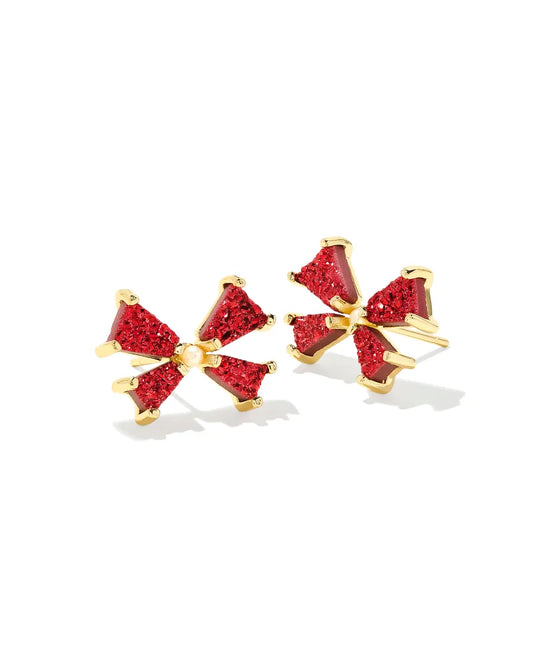 Blair Gold Bow Small Stud Earrings