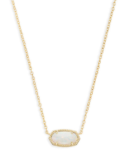 Elisa Gold Short Pendant Necklace