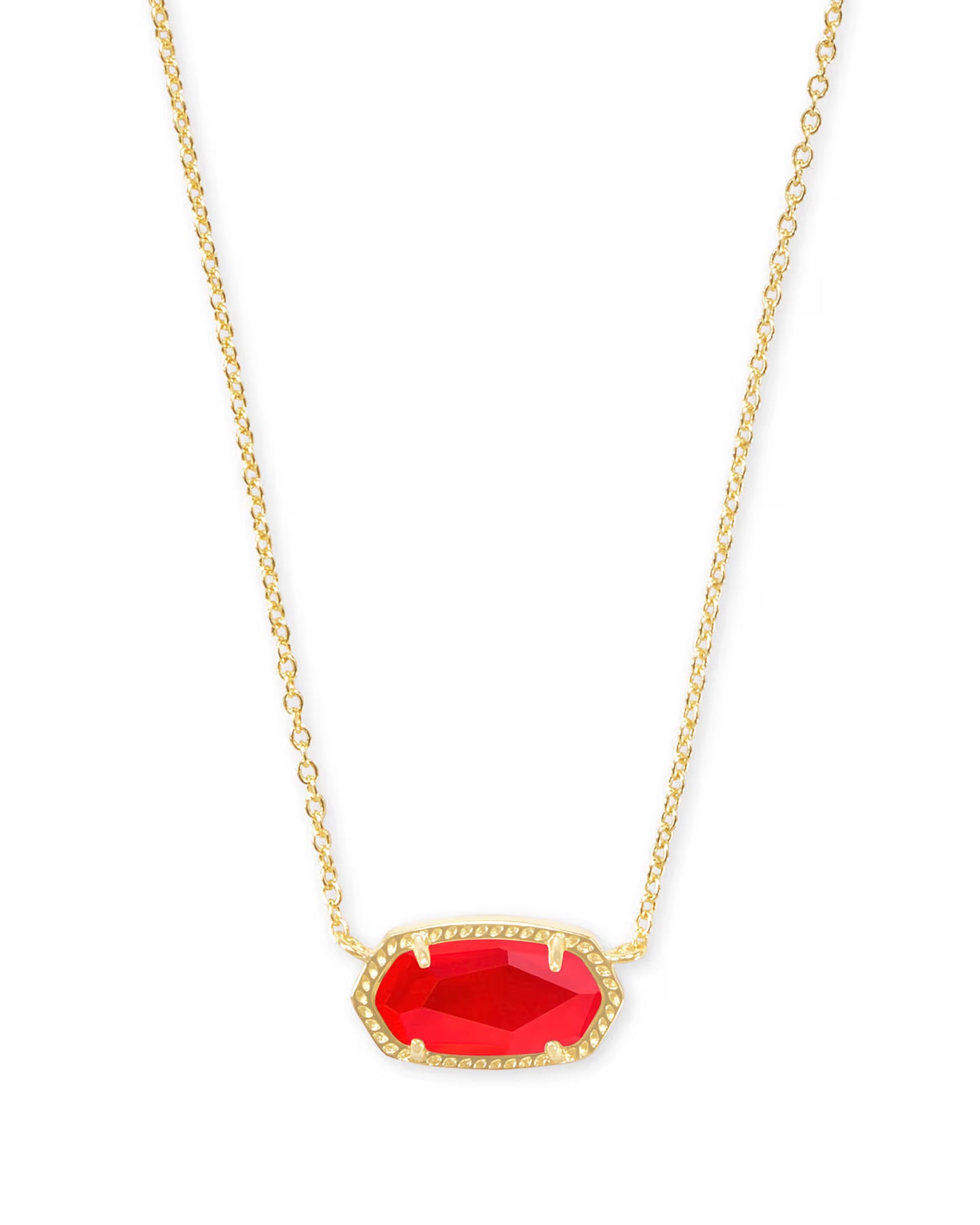 Elisa Gold Short Pendant Necklace