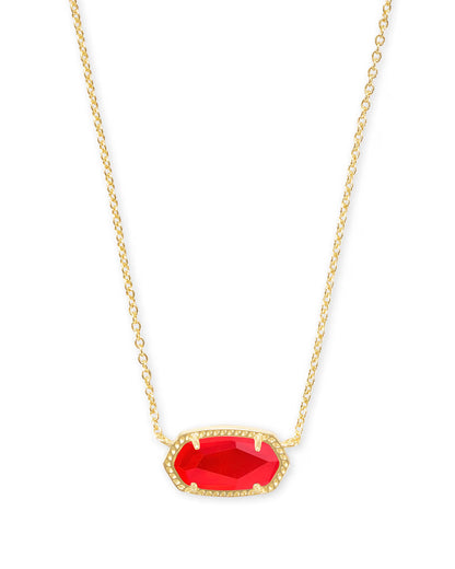 Elisa Gold Short Pendant Necklace