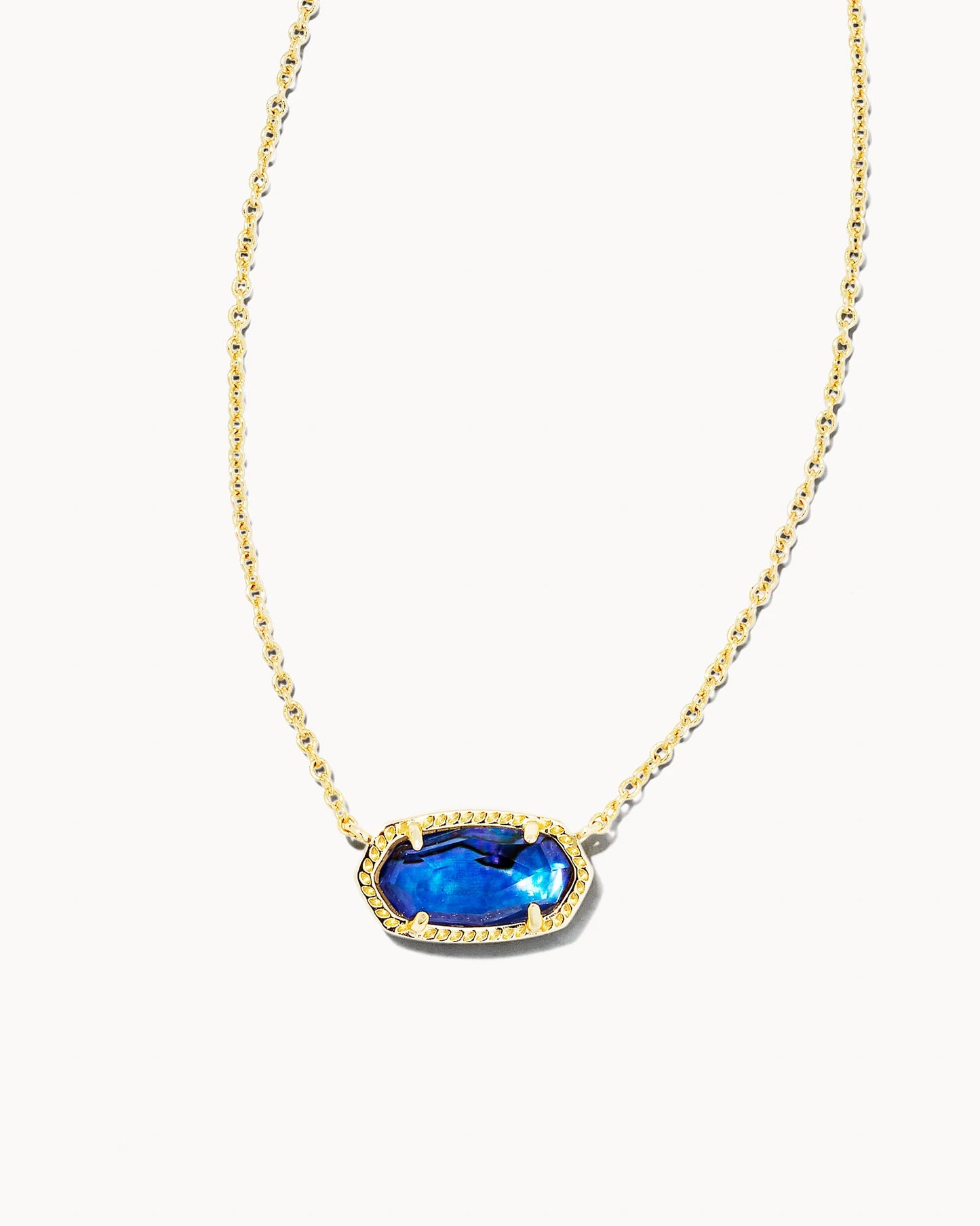 Elisa Gold Short Pendant Necklace